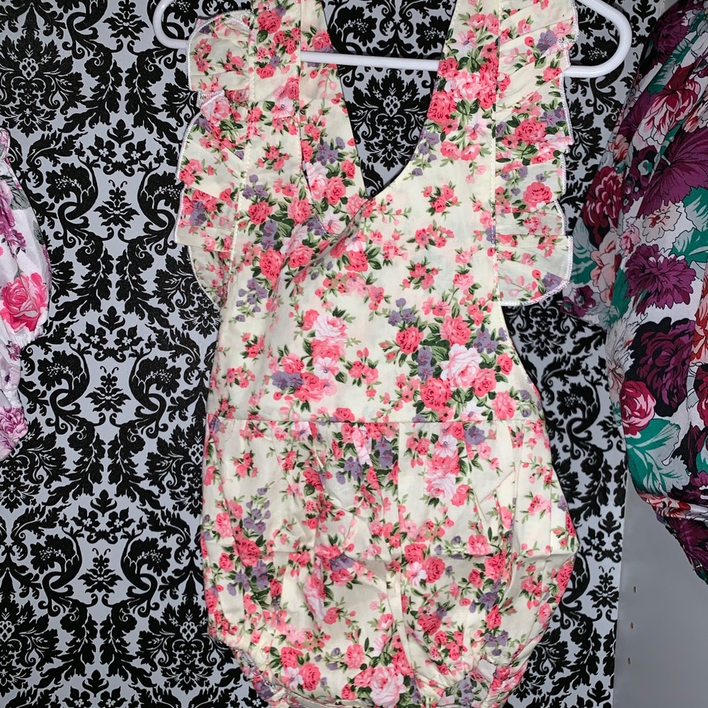 Floral onesie